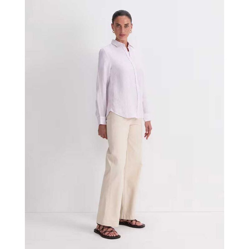 Sportscraft Dahlia Stripe Linen Shirt image number 11